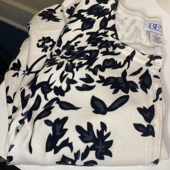 Vintage BFA Classics button up floral sweater Sz PS  LB1 - Picture 6 of 6